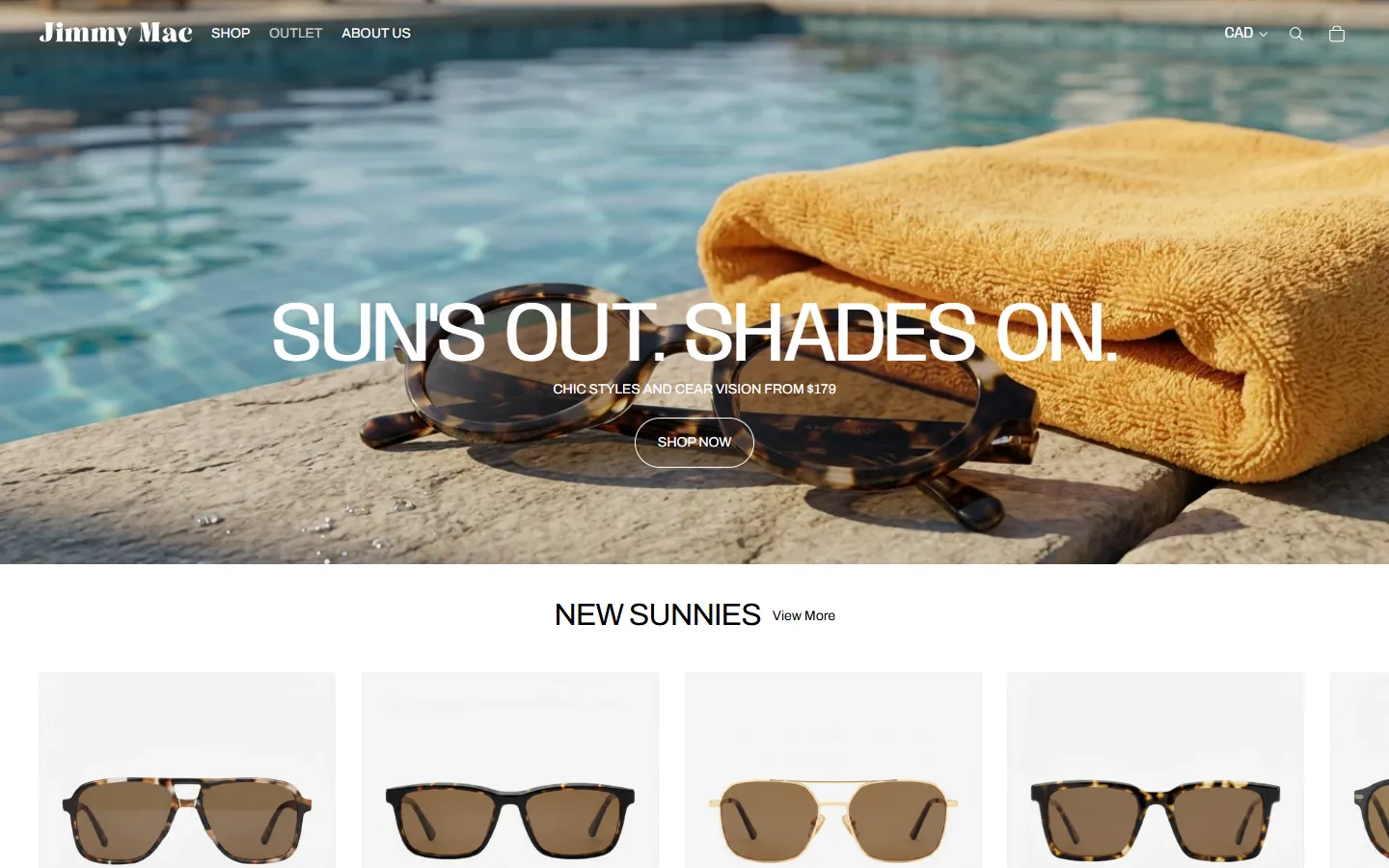 Jimmy Mac Eyewear website