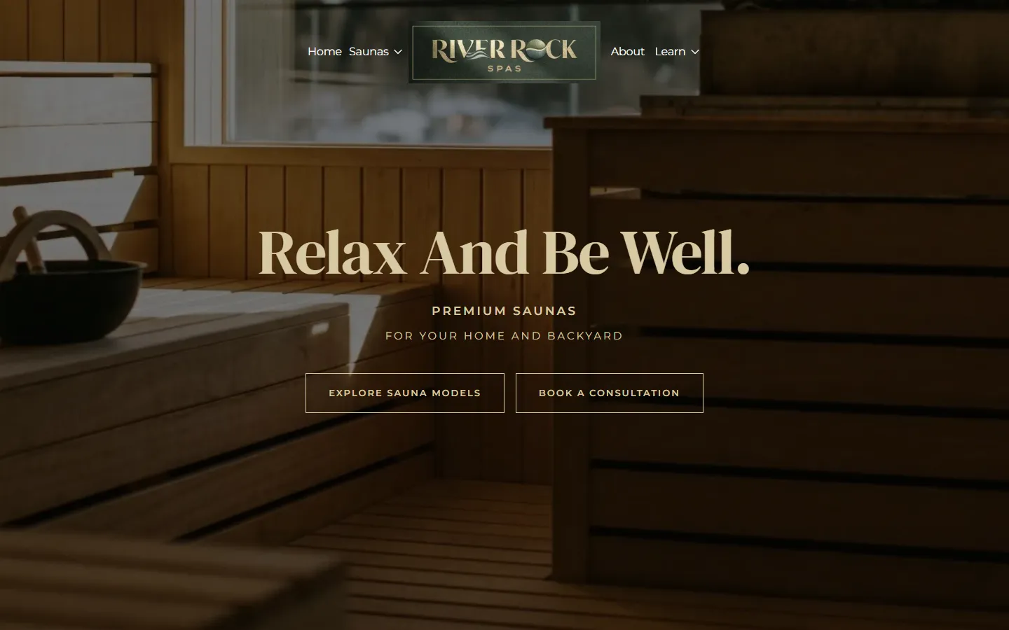 River Rock Spas website